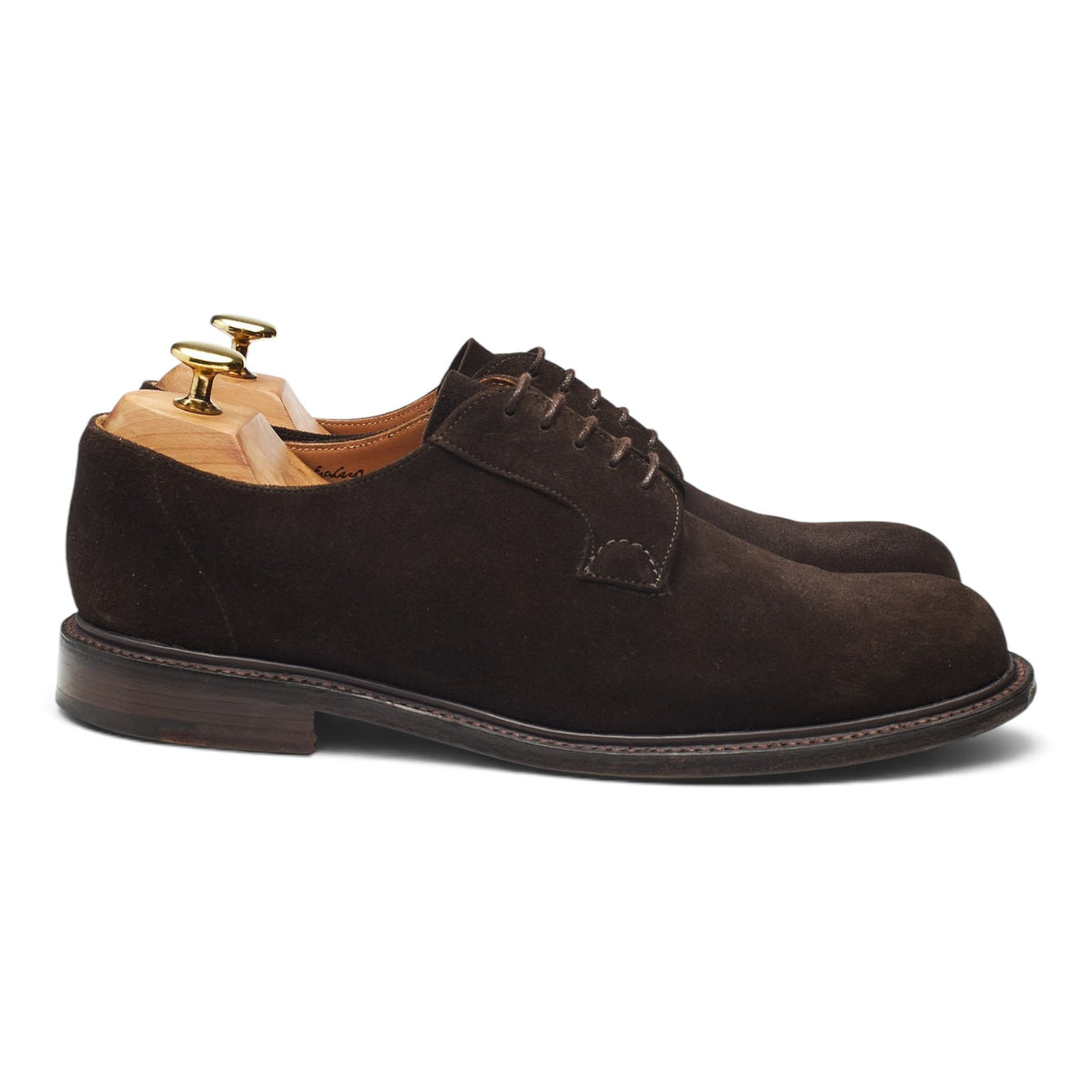 'Wye II' Dark Brown Suede Derby UK 7 G