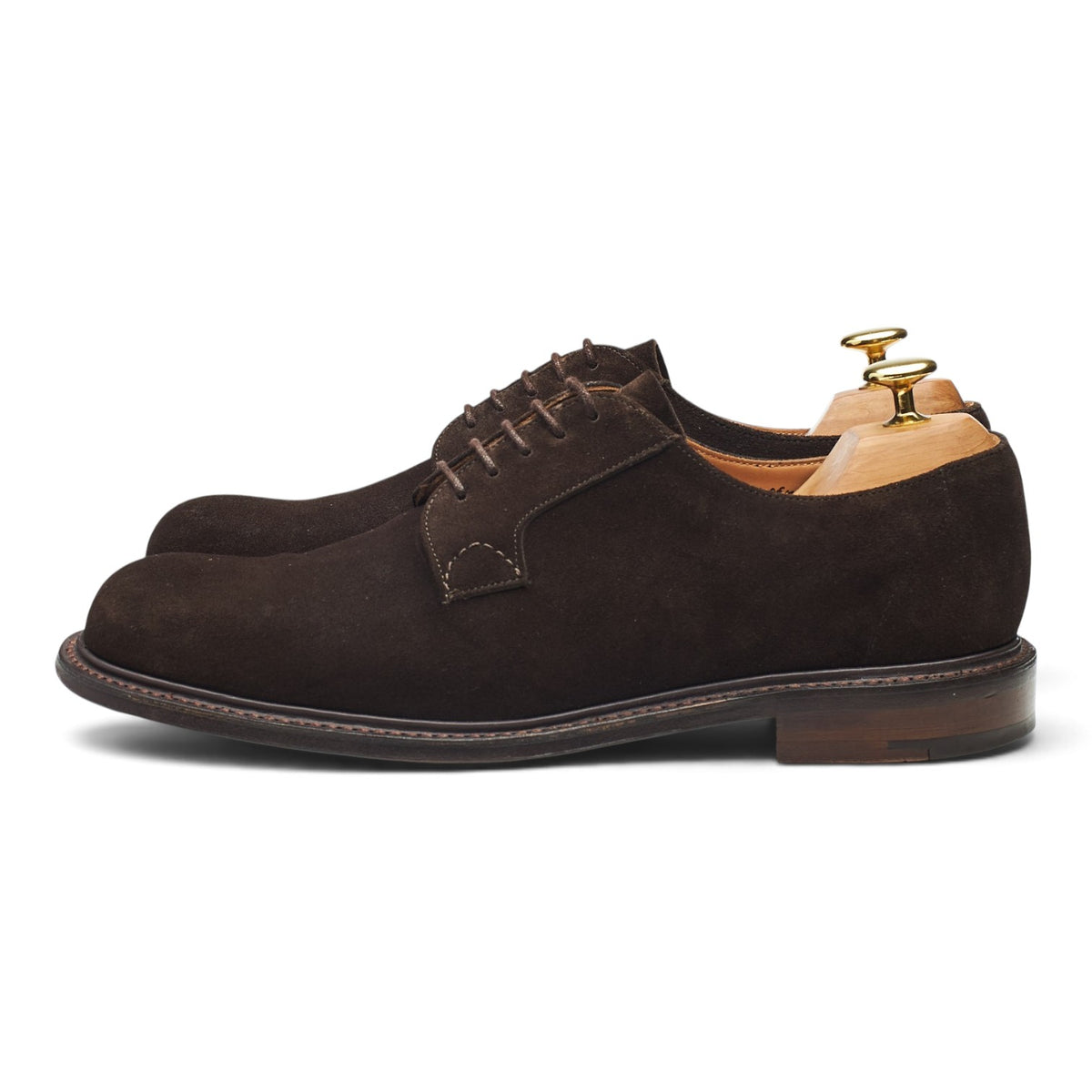 'Wye II' Dark Brown Suede Derby UK 7 G