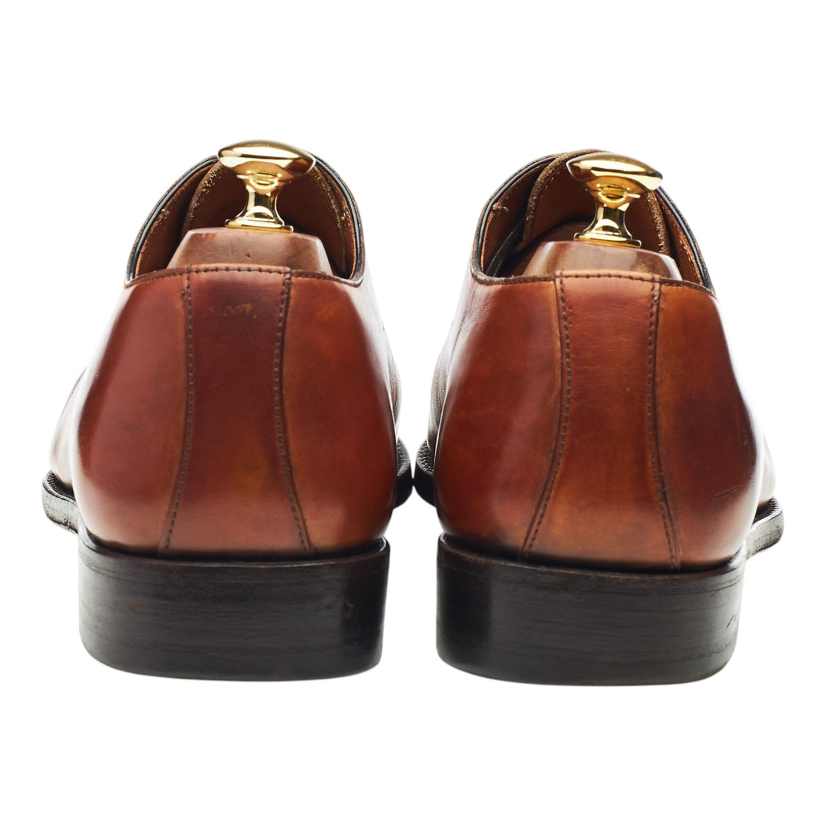 'Vittorio II' Tan Brown Museum Leather Wholecut Oxford UK 9 EU 43