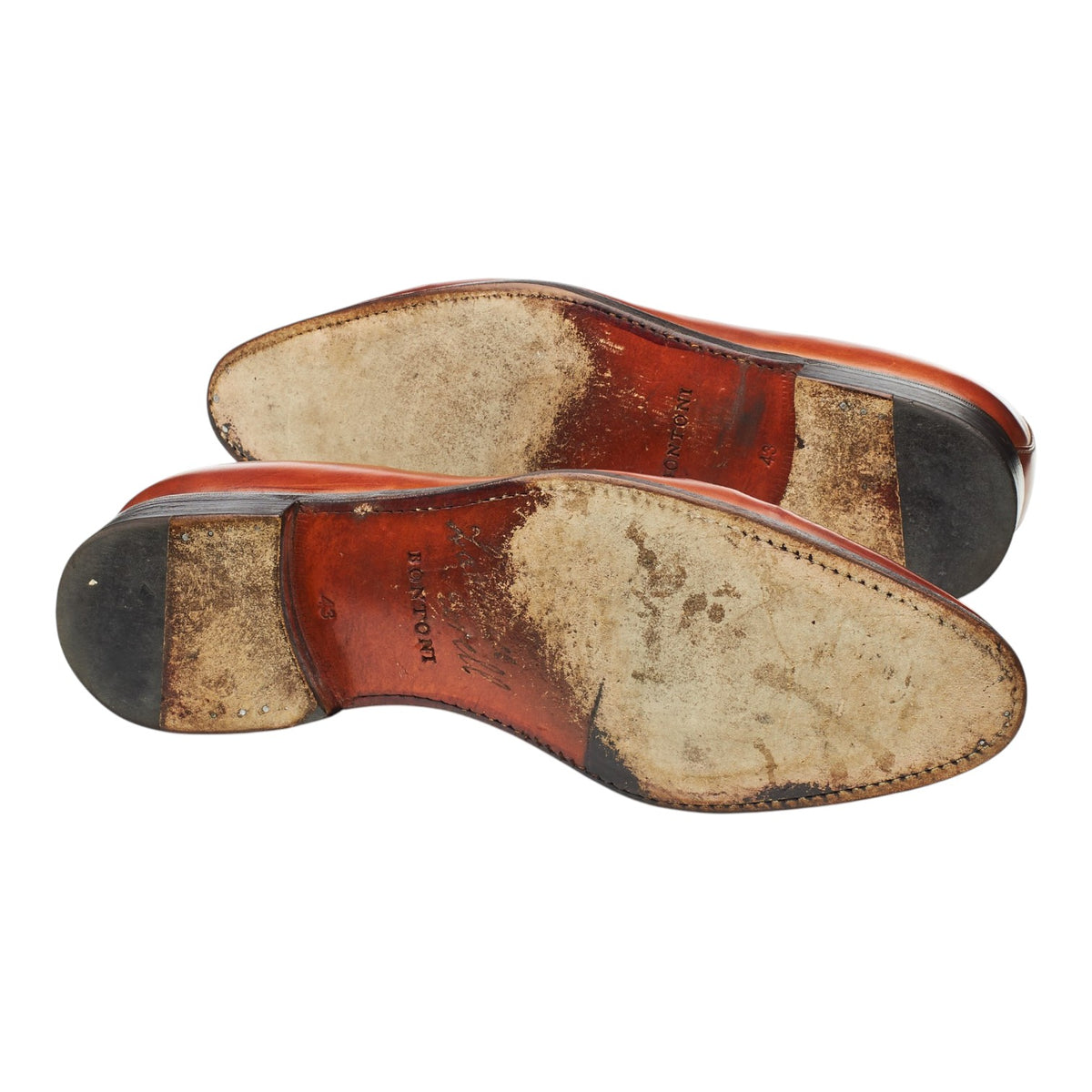 'Vittorio II' Tan Brown Museum Leather Wholecut Oxford UK 9 EU 43