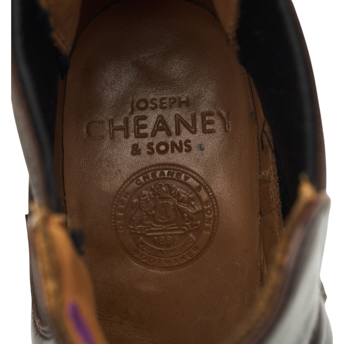 'Godfrey' Dark Brown Leather Chelsea Boots UK 7 F