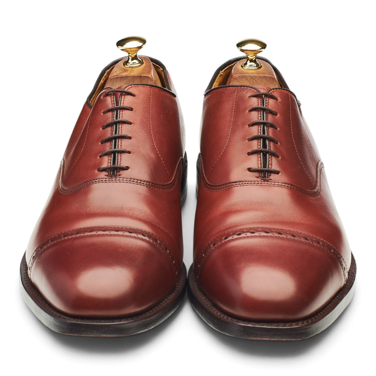 'Byron' Tan Brown Leather Oxford UK 11 US 12 D