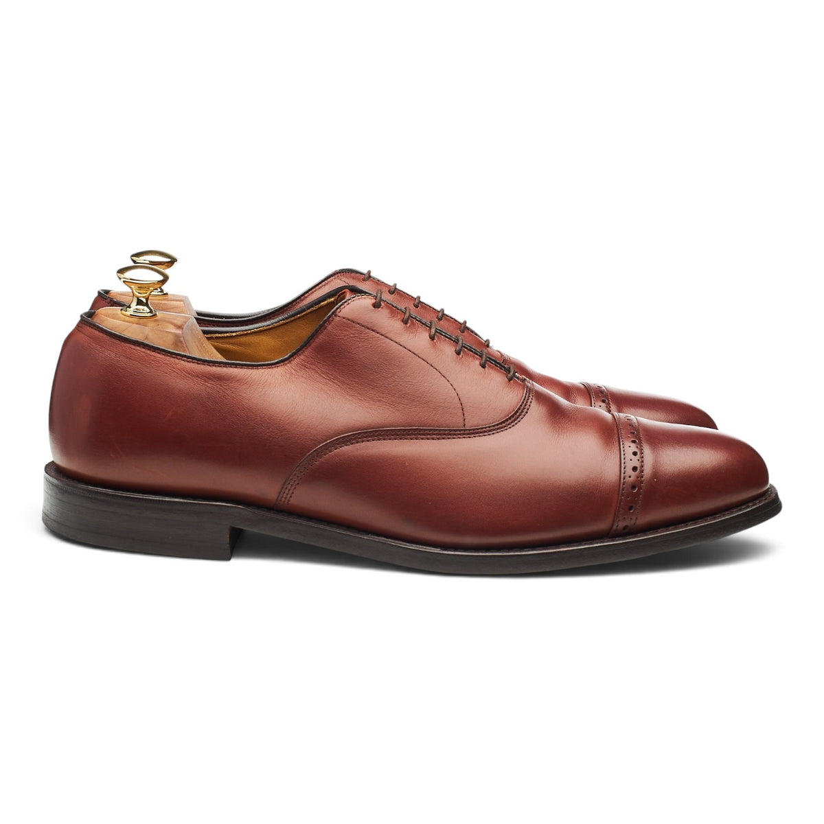 'Byron' Tan Brown Leather Oxford UK 11 US 12 D