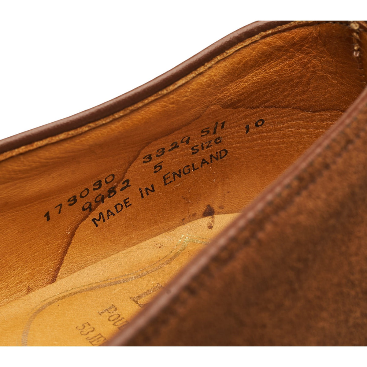 Snuff Brown Suede Penny Loafers UK 10