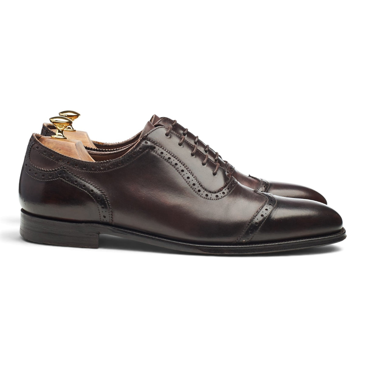 Masterpiece Dark Brown Leather Oxford Brogues UK 10.5 US 11.5 D