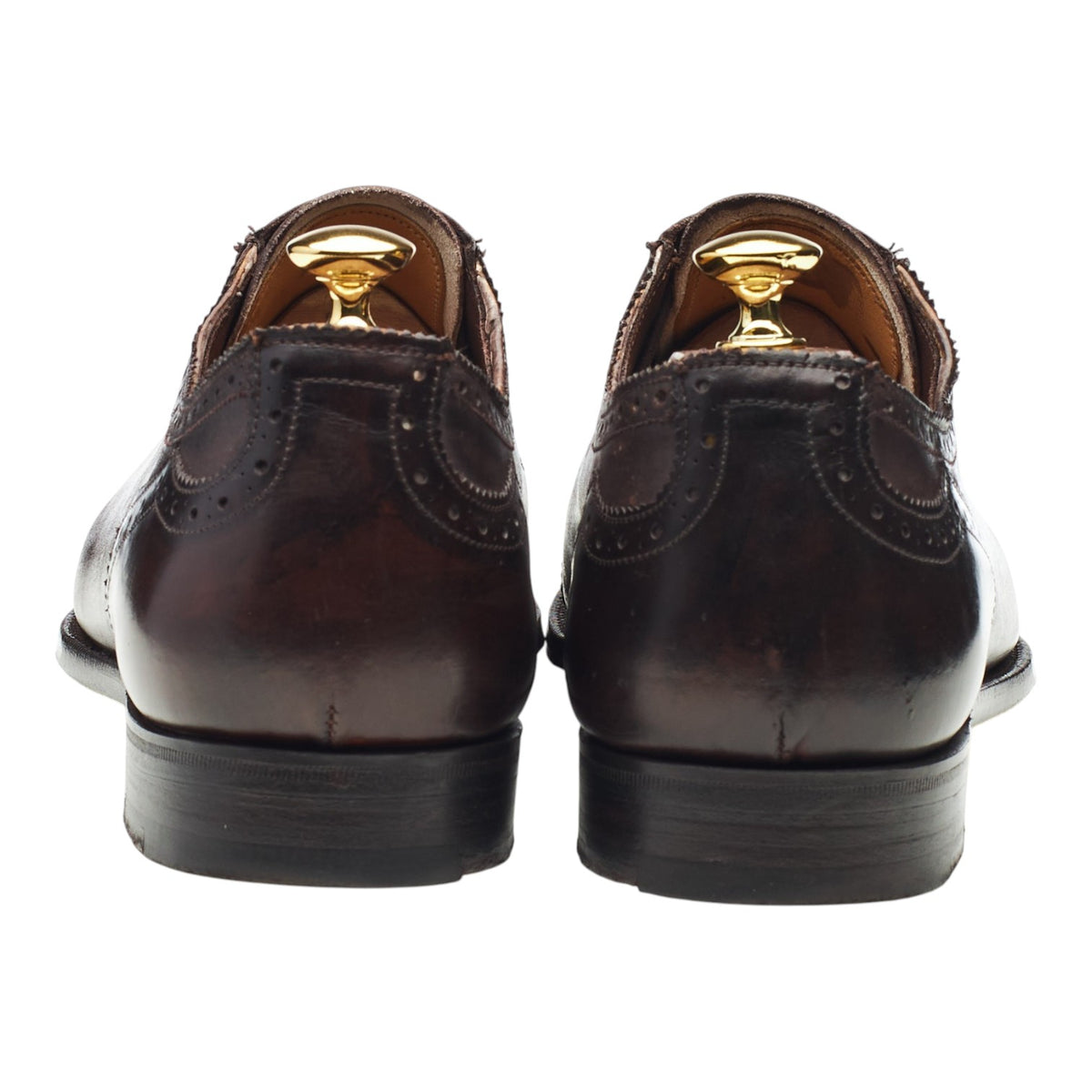 Masterpiece Dark Brown Leather Oxford Brogues UK 10.5 US 11.5 D