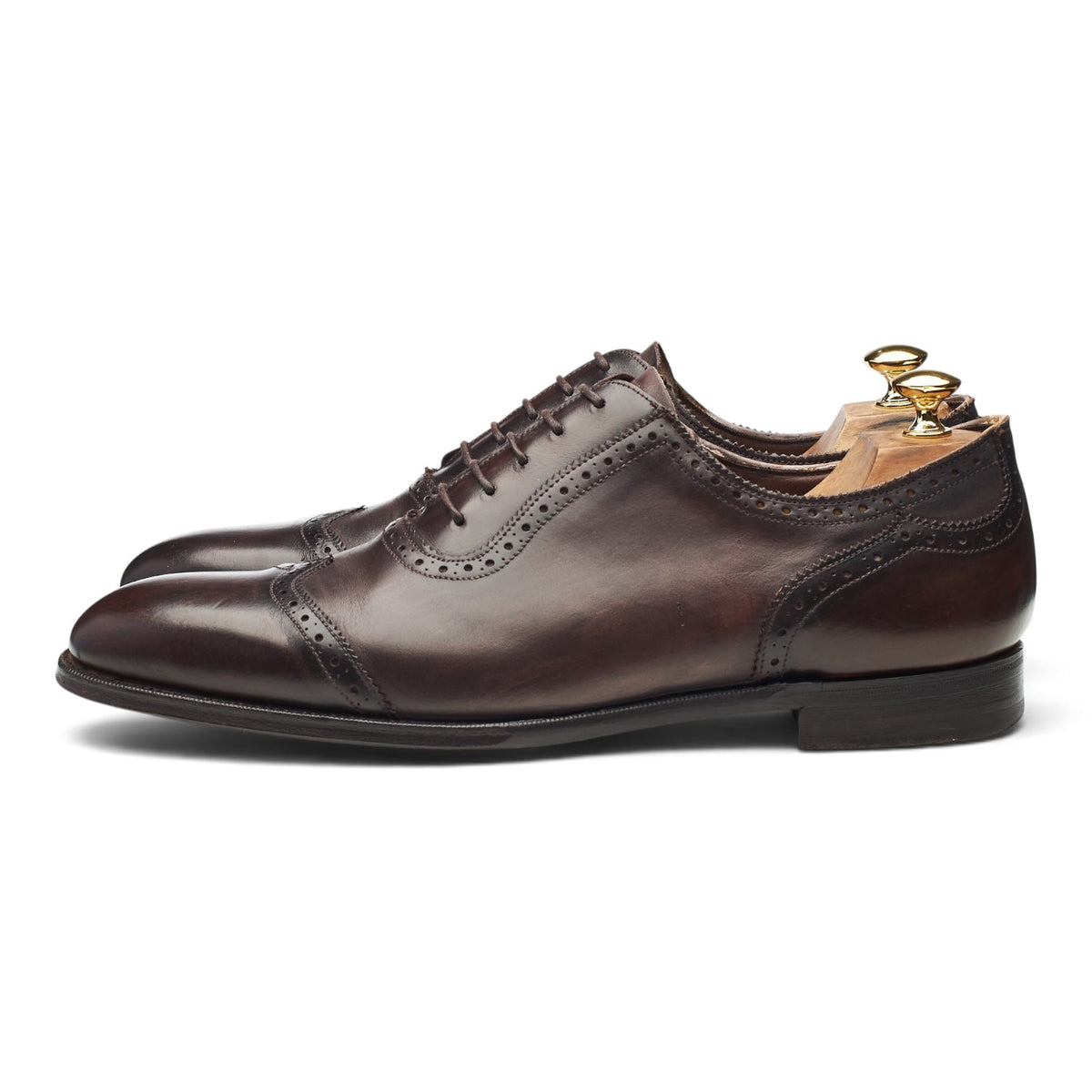 Masterpiece Dark Brown Leather Oxford Brogues UK 10.5 US 11.5 D