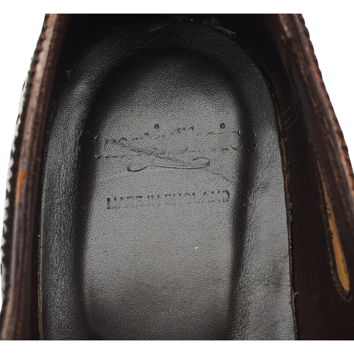 Masterpiece Dark Brown Leather Oxford Brogues UK 10.5 US 11.5 D
