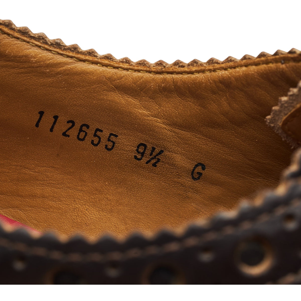'Archie' Dark Brown Leather Derby Brogues UK 9.5 G