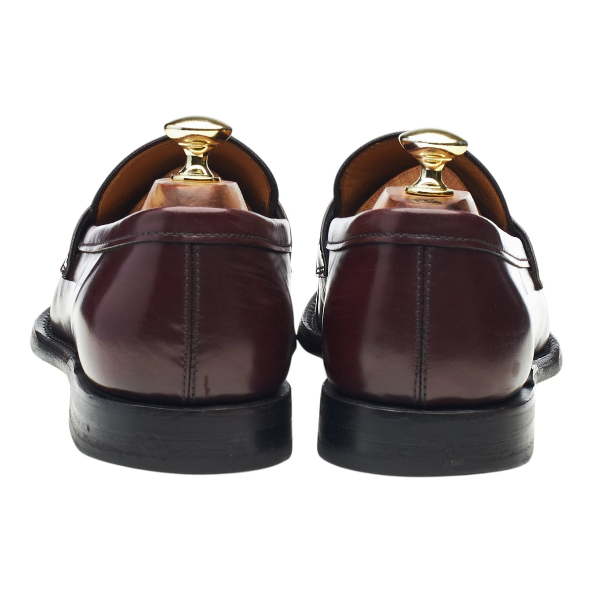 'Gateshead' Burgundy Leather Loafers UK 7 F