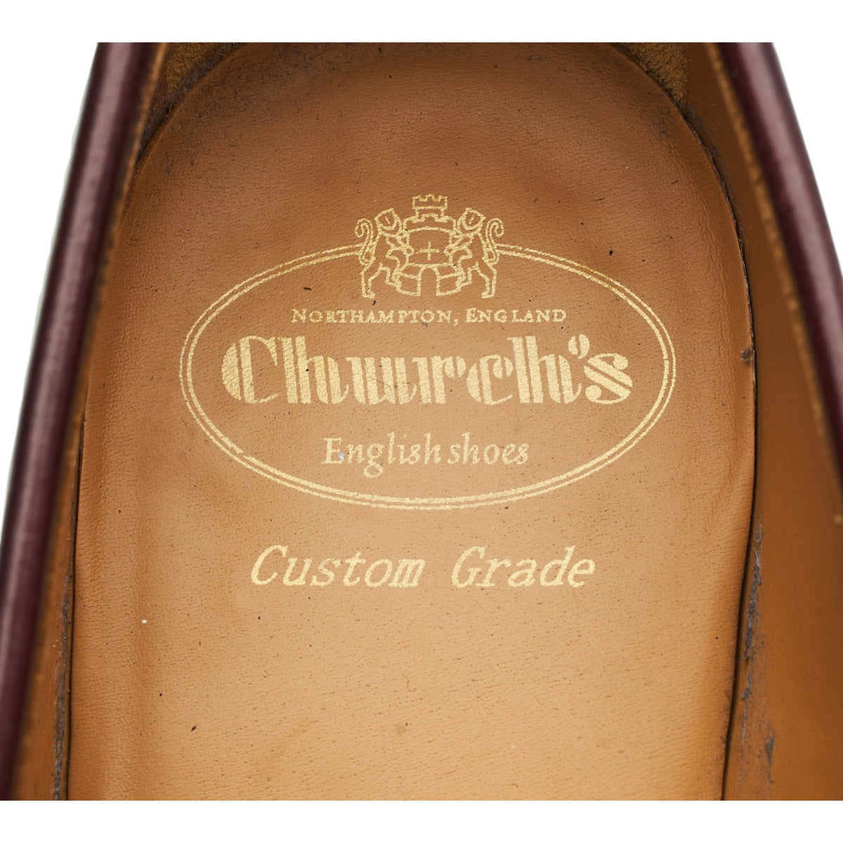 'Gateshead' Burgundy Leather Loafers UK 7 F
