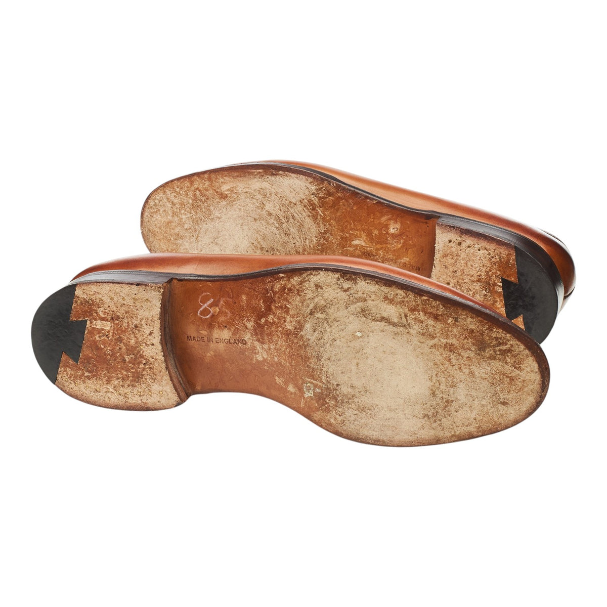 'Havard' Tan Brown Leather Loafers UK 9