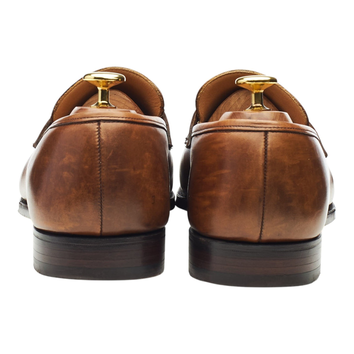 'Sydney' Brown Leather Loafers UK 8.5 E