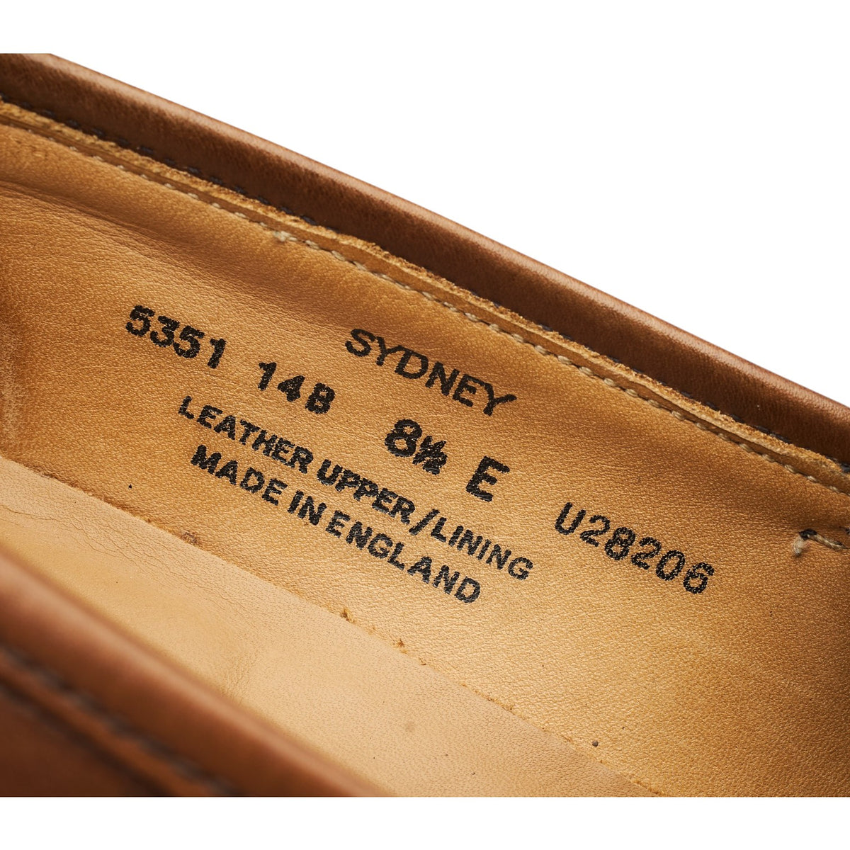 'Sydney' Brown Leather Loafers UK 8.5 E