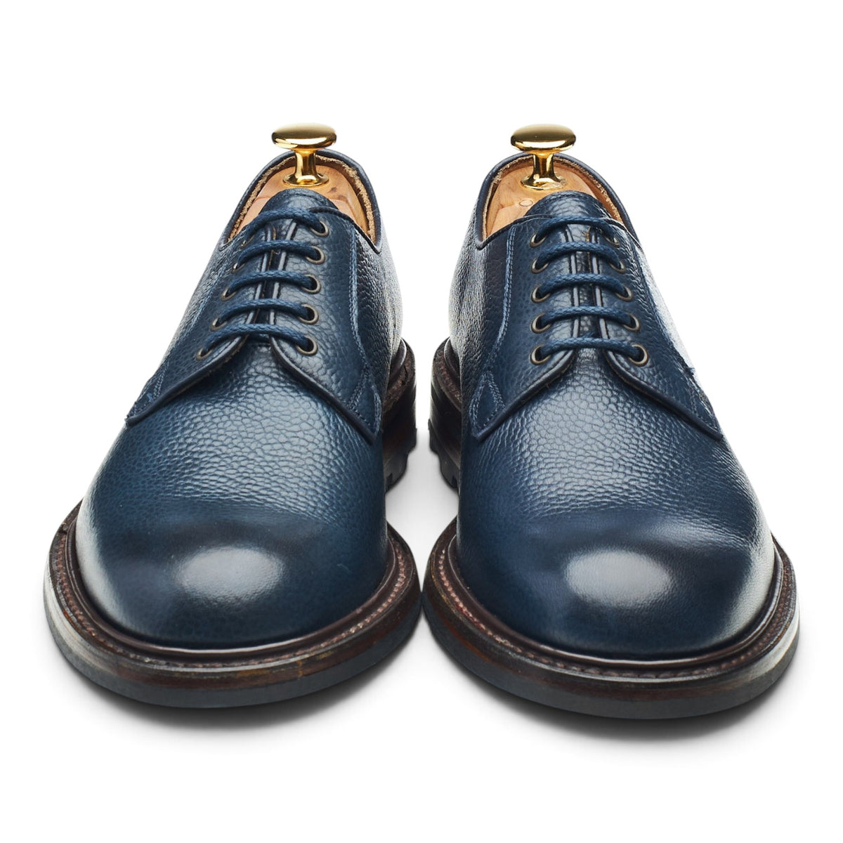 'Teign ll' Navy Blue Grain Leather Derby UK 6.5 F