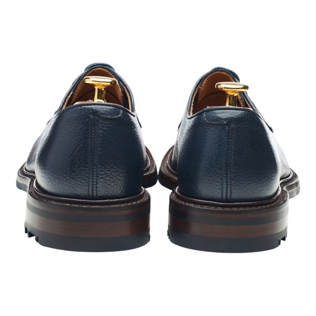 'Teign ll' Navy Blue Grain Leather Derby UK 6.5 F