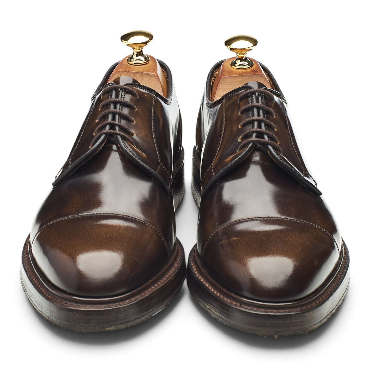 Dark Brown Leather Derby UK 6 F