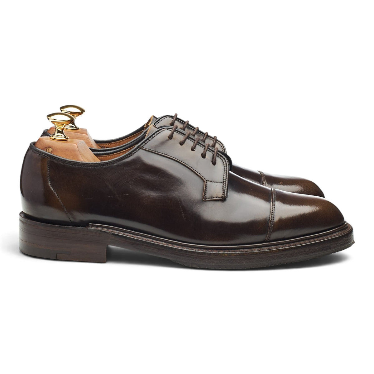 Dark Brown Leather Derby UK 6 F