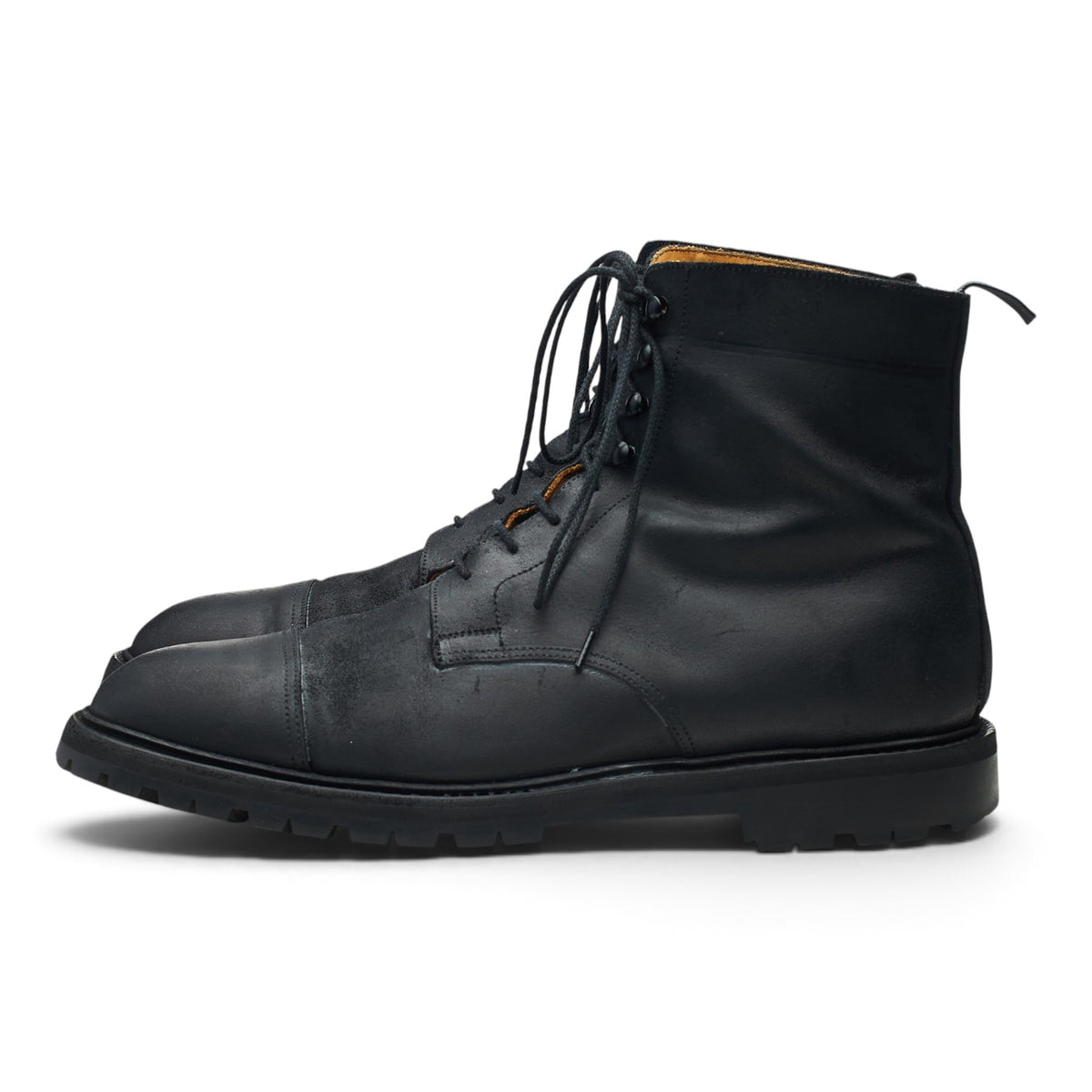 'Coniston' Black Rough-Out Suede Boots UK 9 E