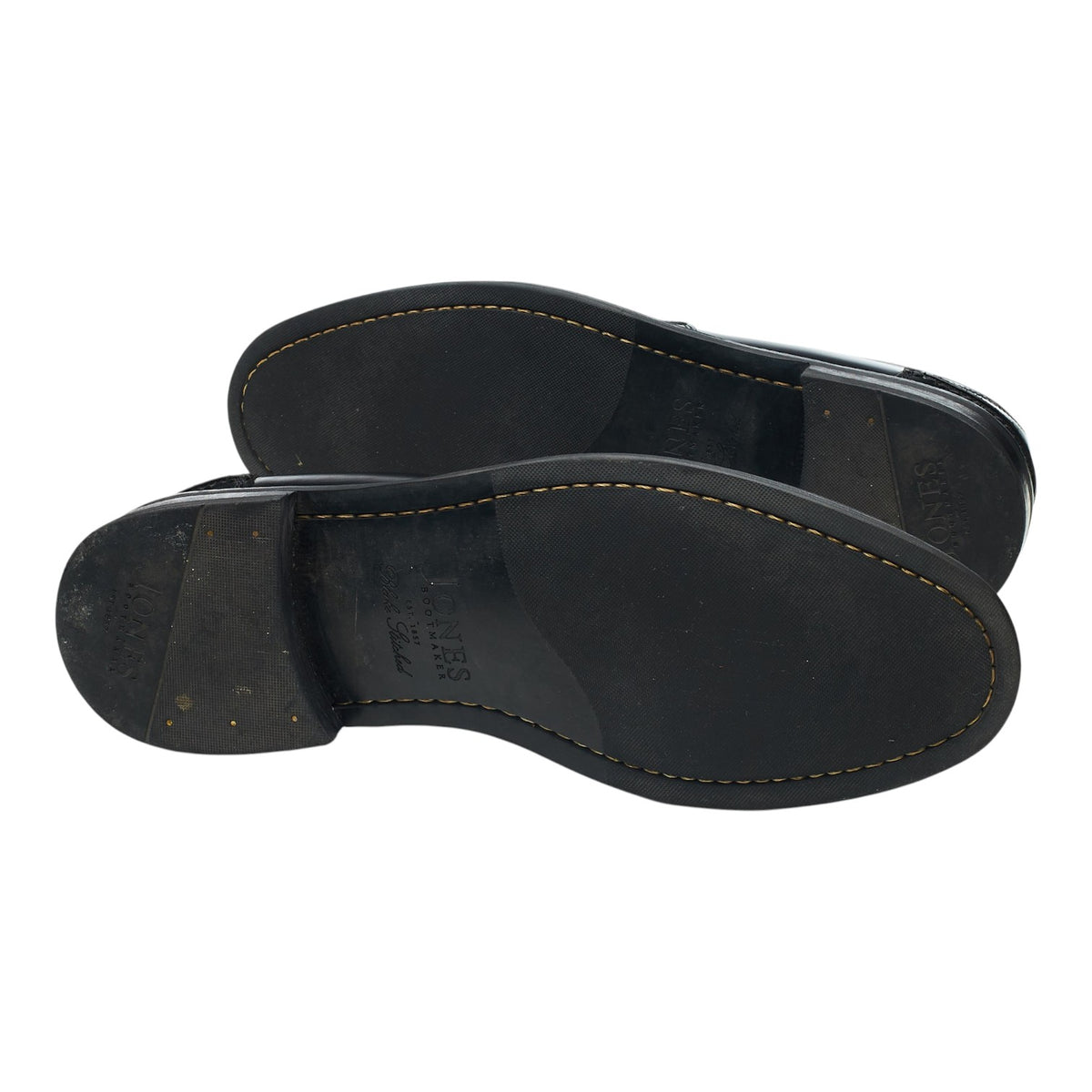 'Chorleywood2' Black Leather Loafers UK 8