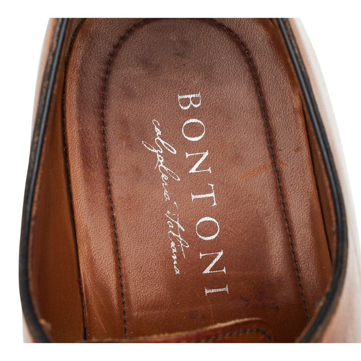 'Vittorio II' Tan Brown Museum Leather Wholecut Oxford UK 9 EU 43