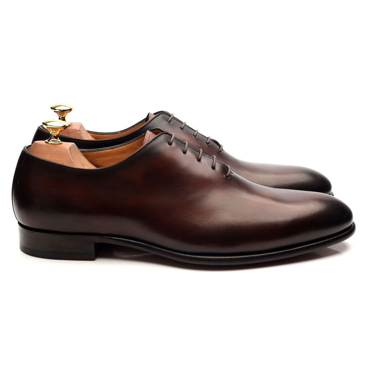 &#39;Damien&#39; Brown Wholecut Leather Oxford UK 9.5 E