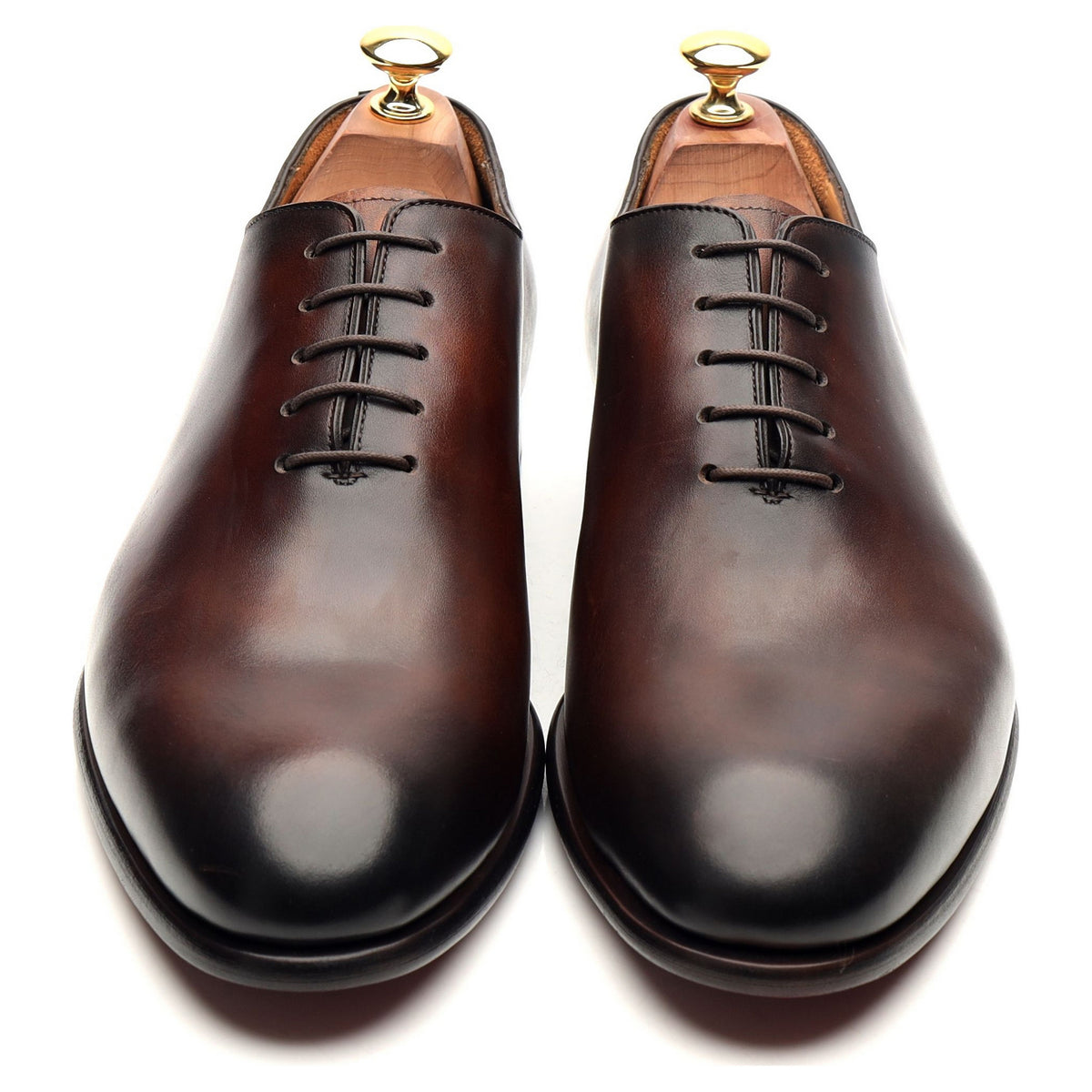 &#39;Damien&#39; Brown Wholecut Leather Oxford UK 9.5 E
