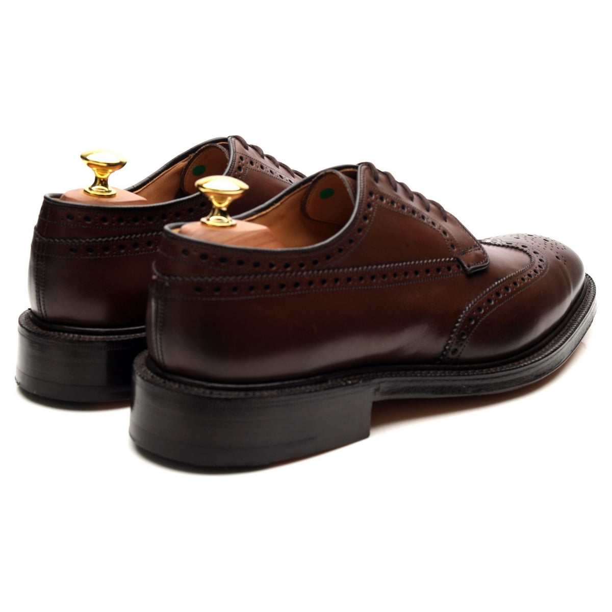 &#39;Grafton&#39; Brown Leather Derby Brogues UK 8 G