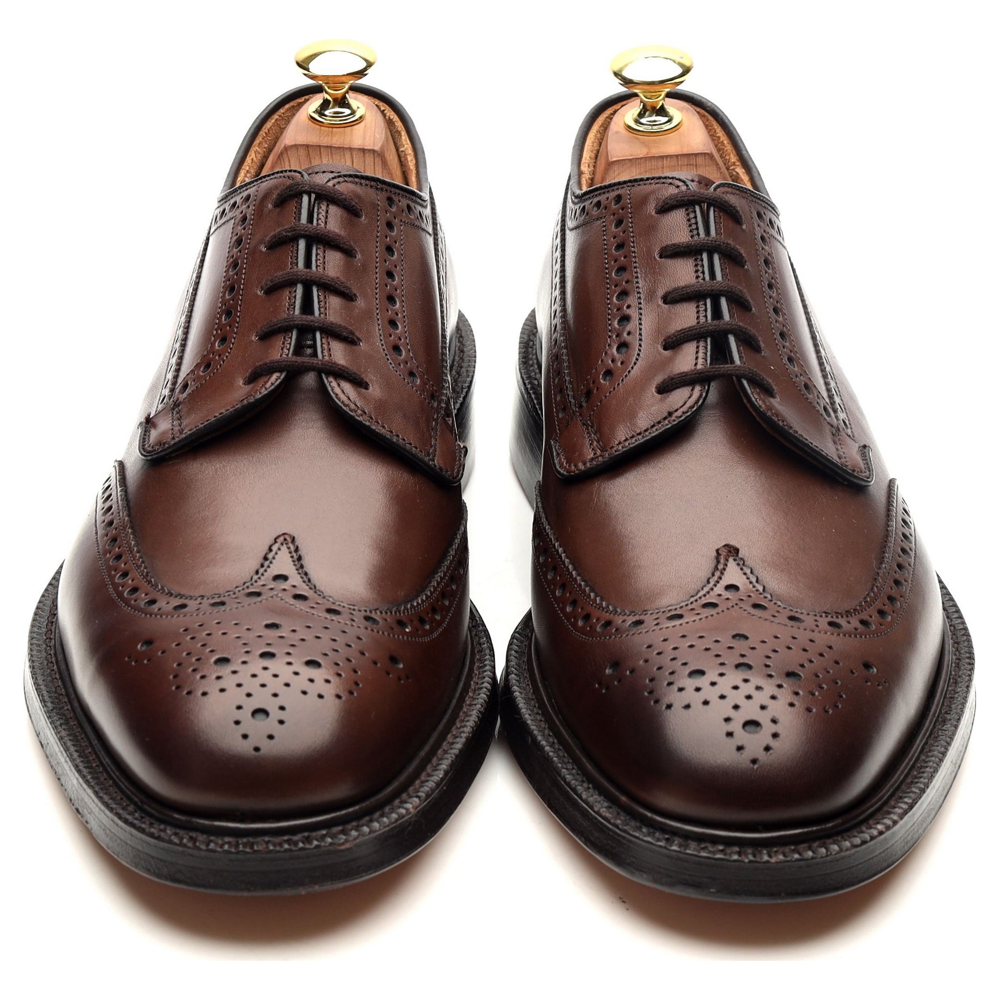 靴 Church's Grafton 85G Grafton' Brown Leather Derby Brogues UK 8 G - Abbot's Shoes