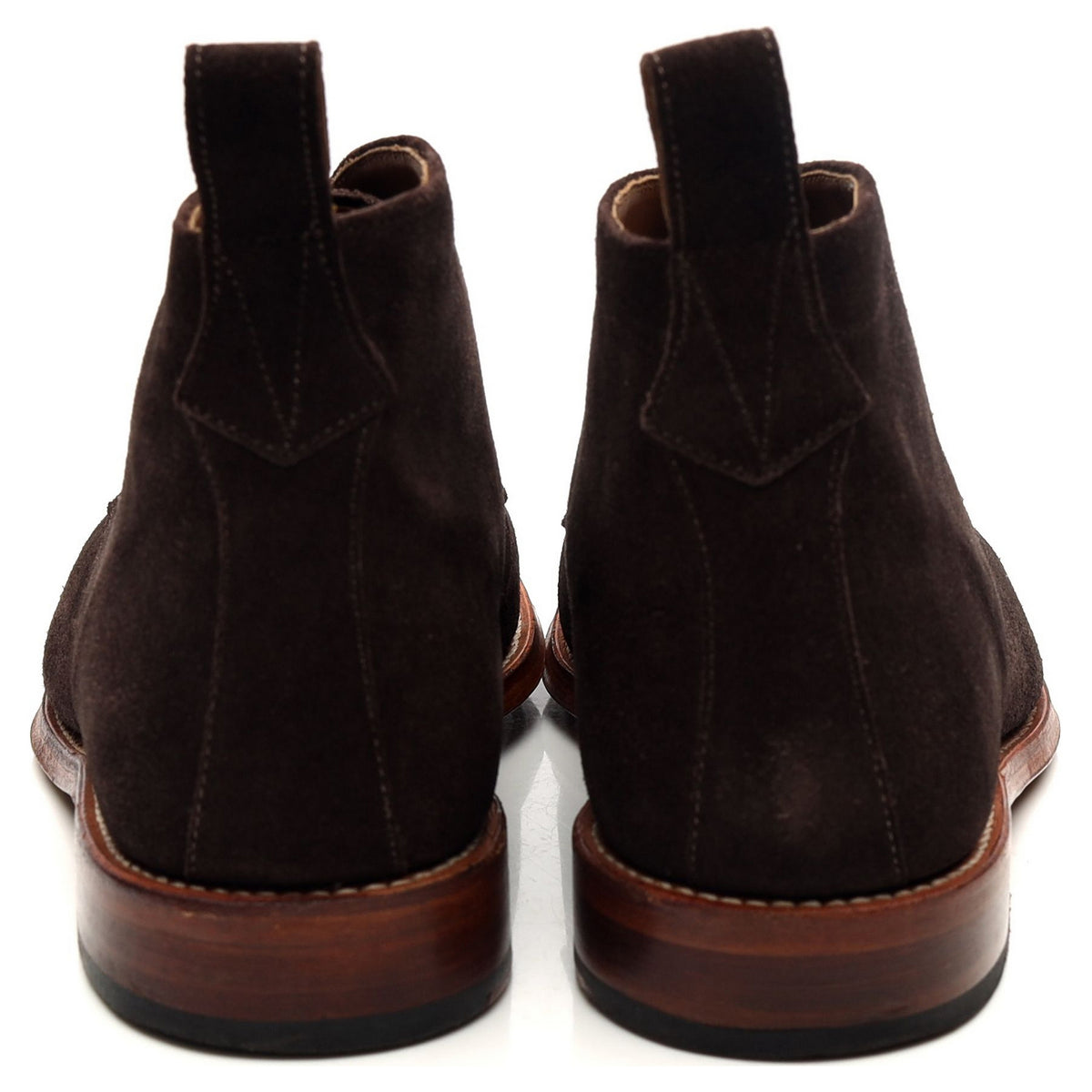 &#39;Marcus&#39; Dark Brown Suede Chukka Boots UK 7.5 F