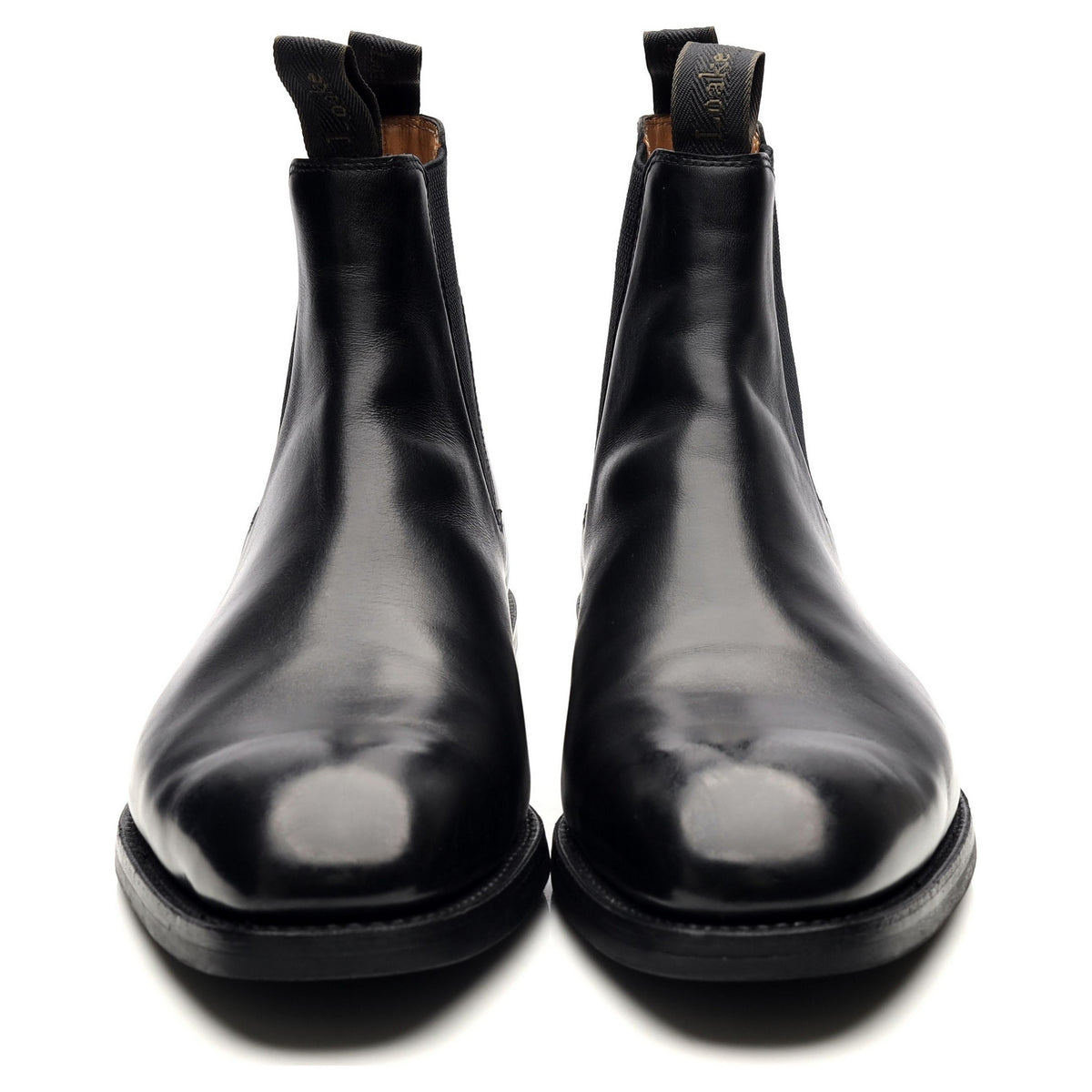 1880 &#39;Chatsworth&#39; Black Leather Chelsea Boots UK 11 G