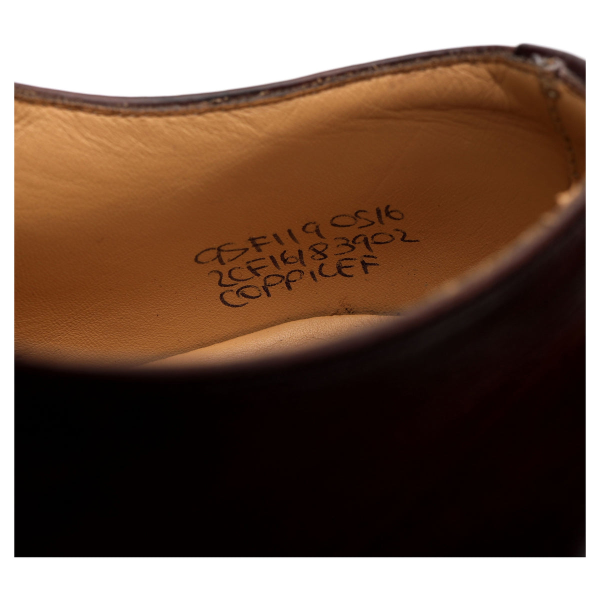&#39;Coppice&#39; Dark Brown Leather Oxford UK 9.5 F