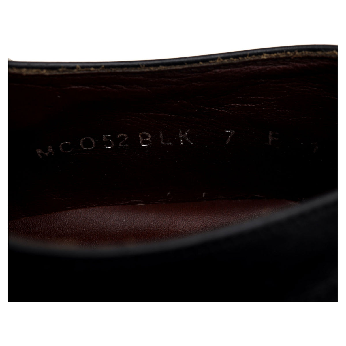 Black Leather Double Monk Strap UK 7 F