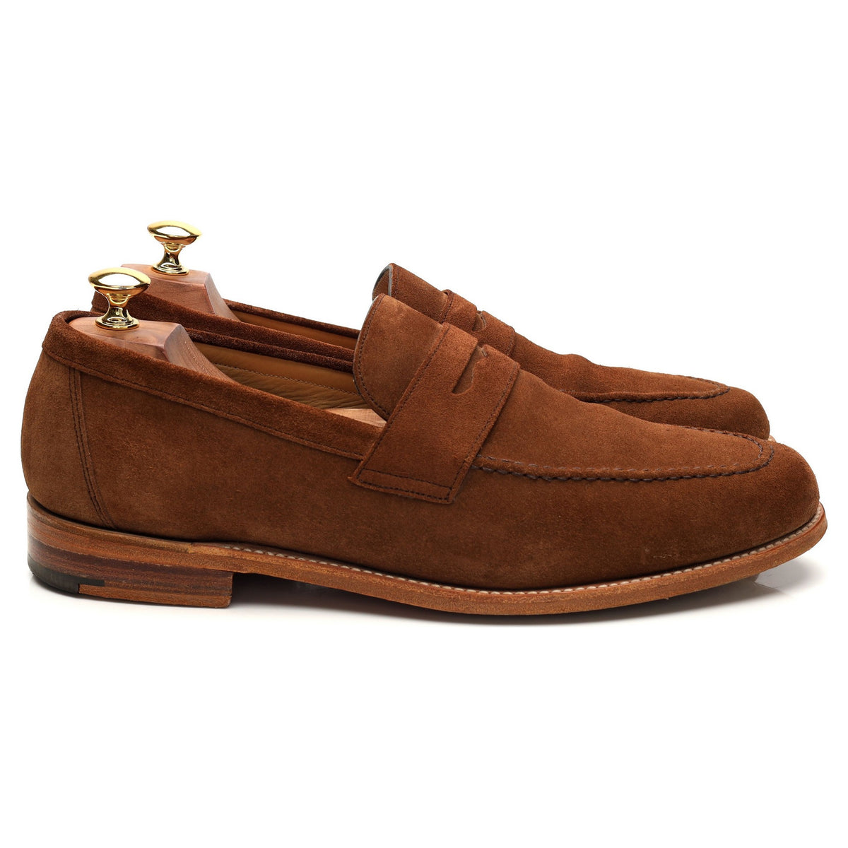 &#39;Audley&#39; Snuff Brown Suede Loafers UK 10 F