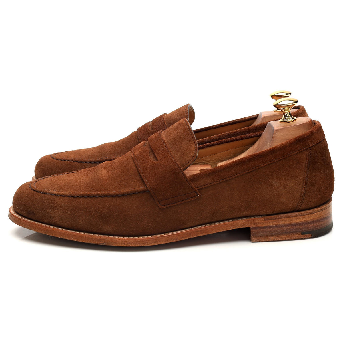 &#39;Audley&#39; Snuff Brown Suede Loafers UK 10 F