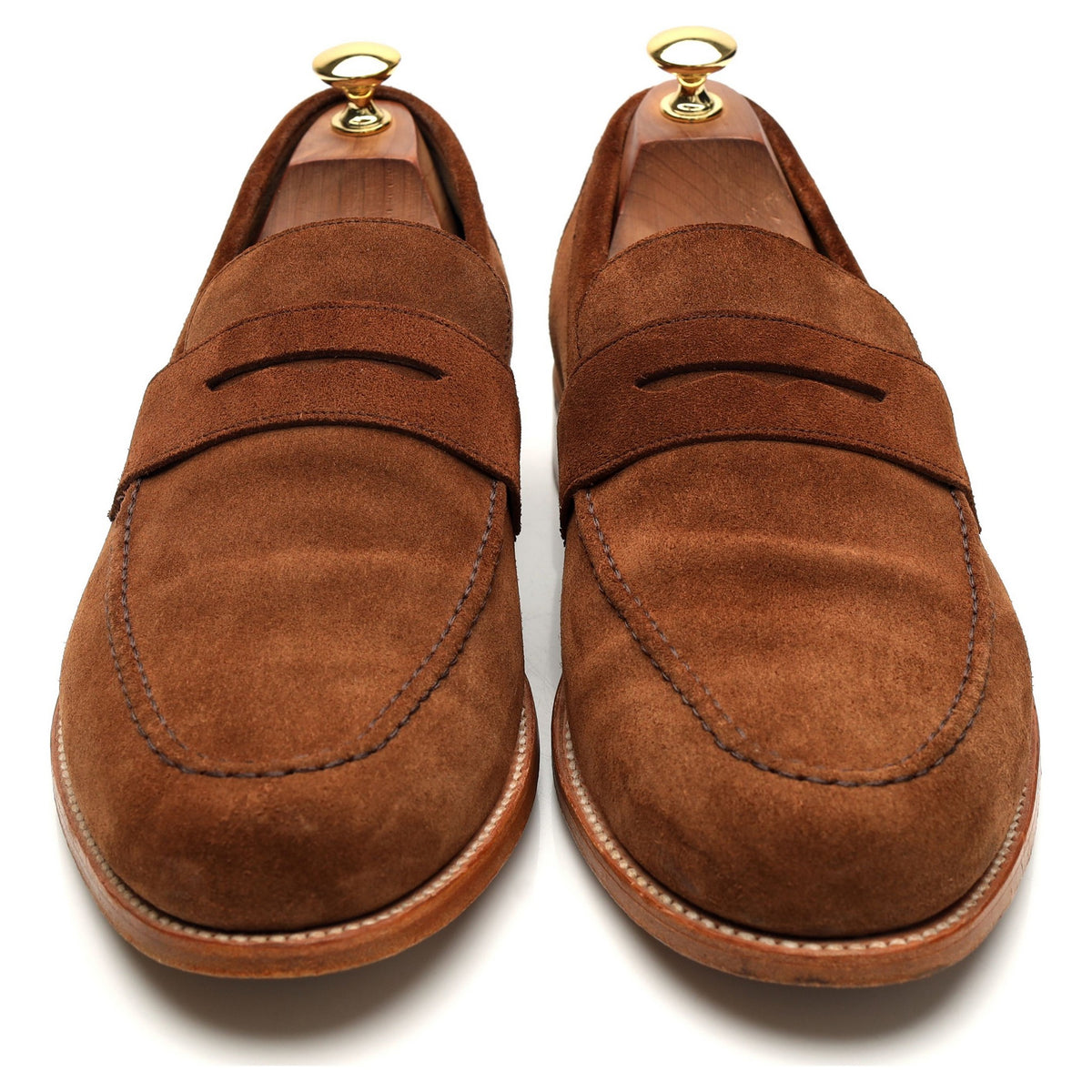 &#39;Audley&#39; Snuff Brown Suede Loafers UK 10 F