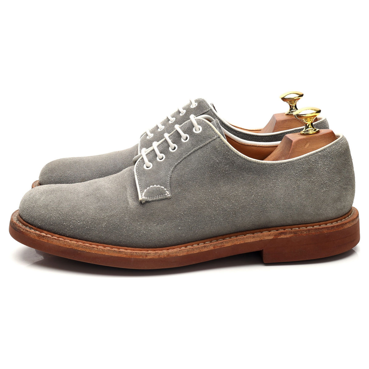 &#39;Fulbeck&#39; Grey Suede Derby UK 8 F