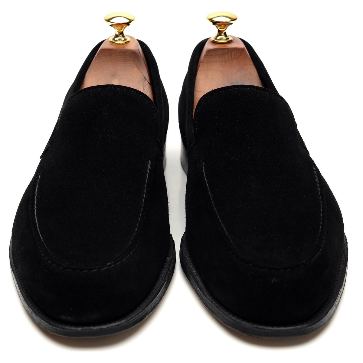 &#39;Chester&#39; Black Suede Loafers UK 9.5 E