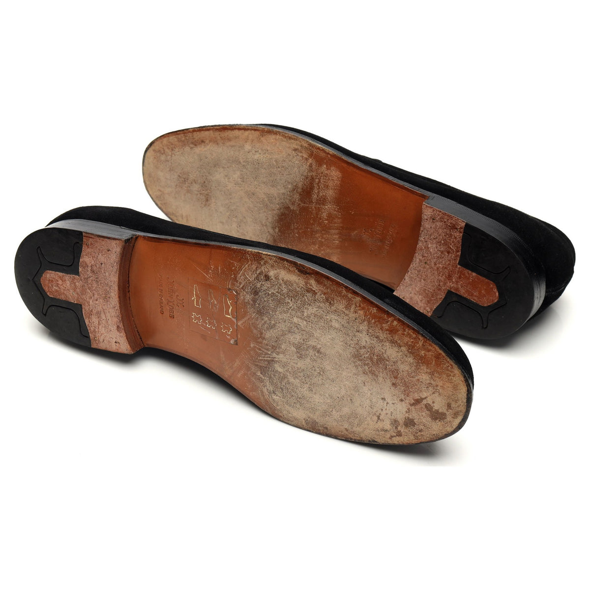 &#39;Chester&#39; Black Suede Loafers UK 9.5 E