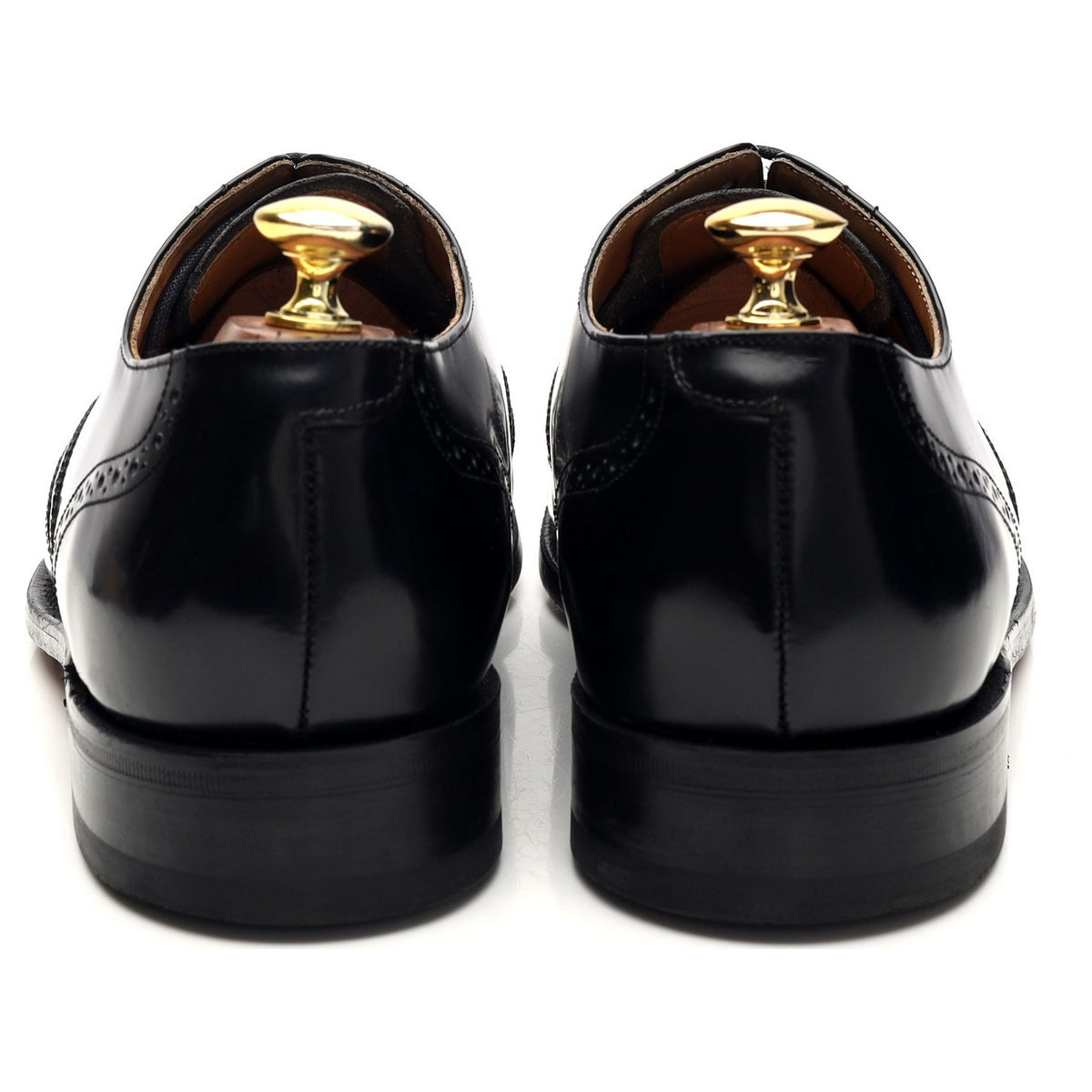 Black Leather Brogues UK 8.5 G