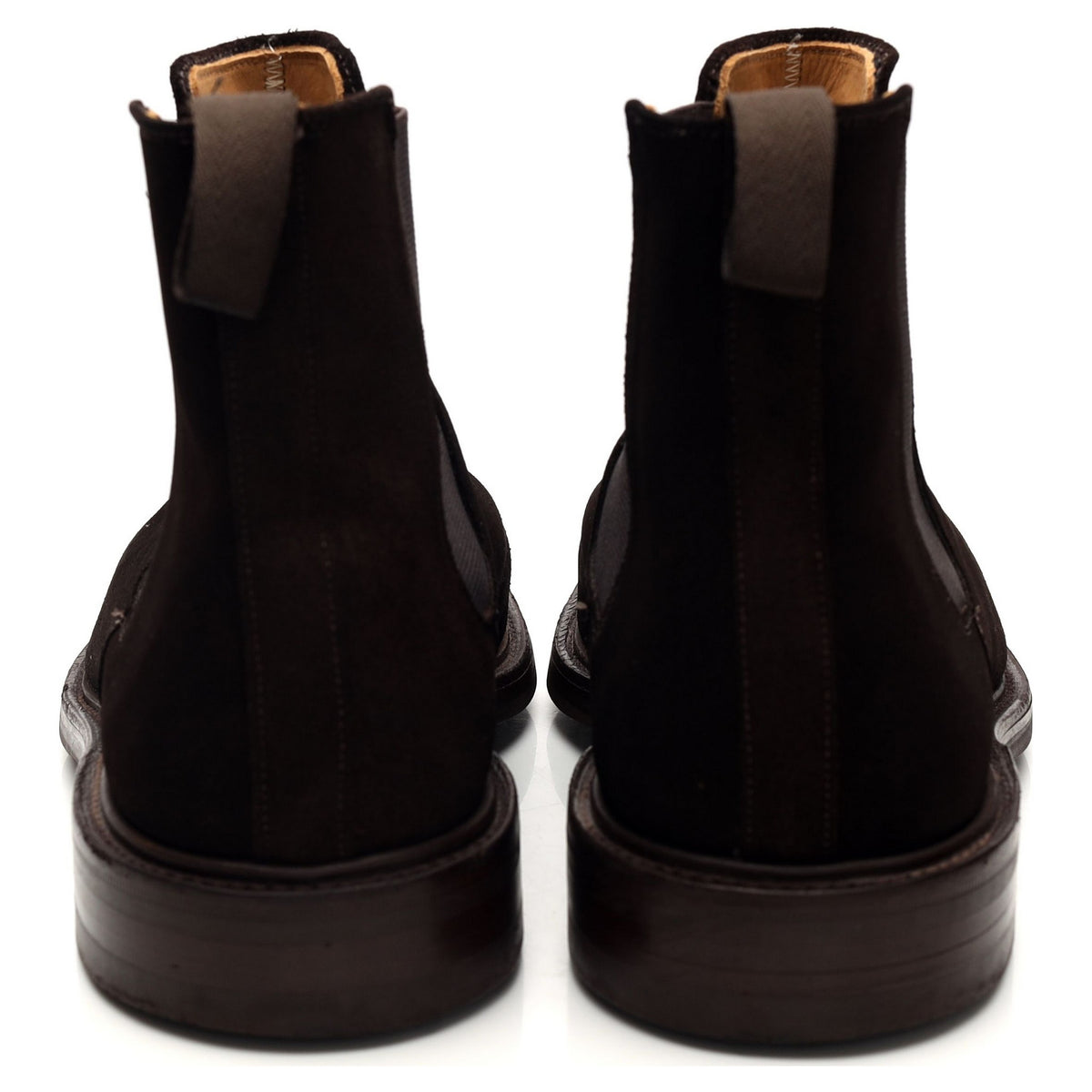 &#39;Jeremy&#39; Dark Brown Suede Chelsea Boots UK 10 F