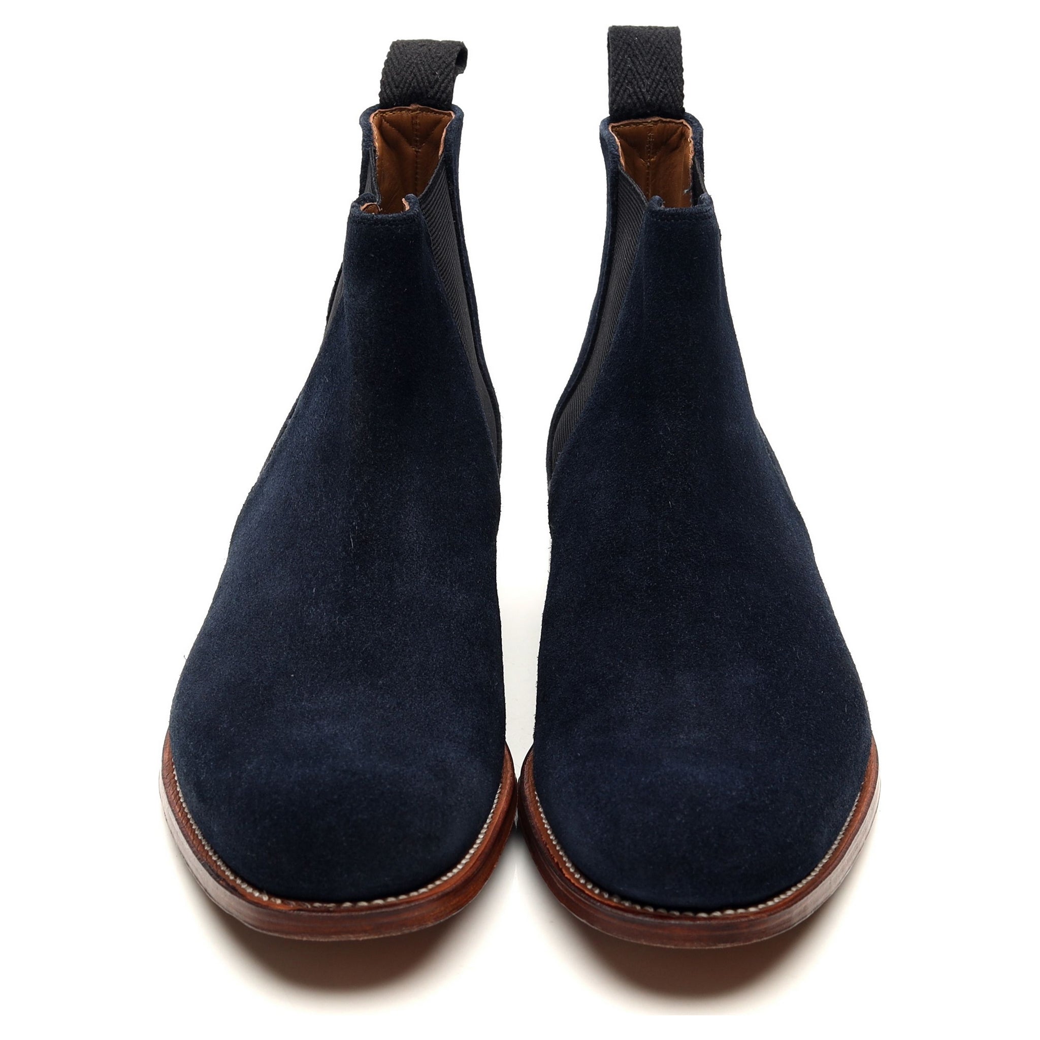 Declan Navy Blue Suede Chelsea Boots UK 7 F Abbot s Shoes