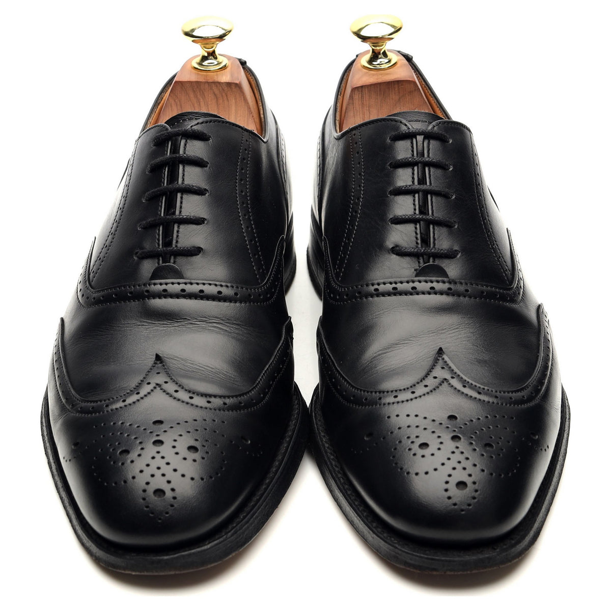 Black Leather Oxford Brogues UK 7 G