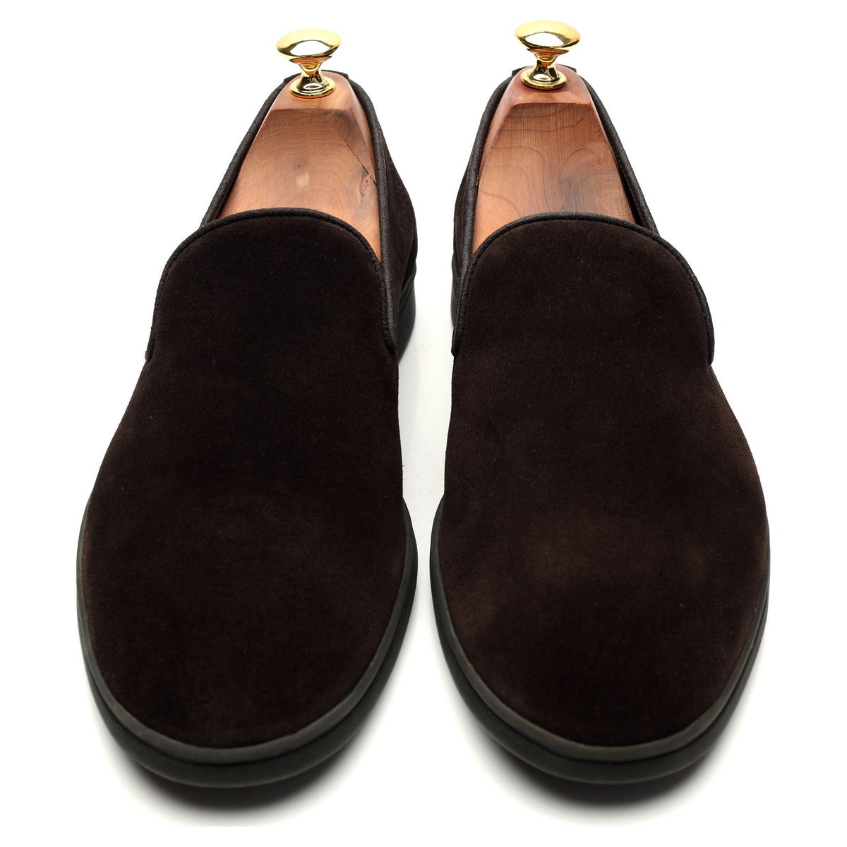 &#39;All Day Slipper&#39; Dark Brown Suede UK 9