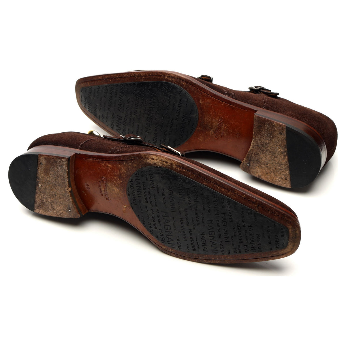 Brown Suede Double Monk Strap EU 44 UK 10