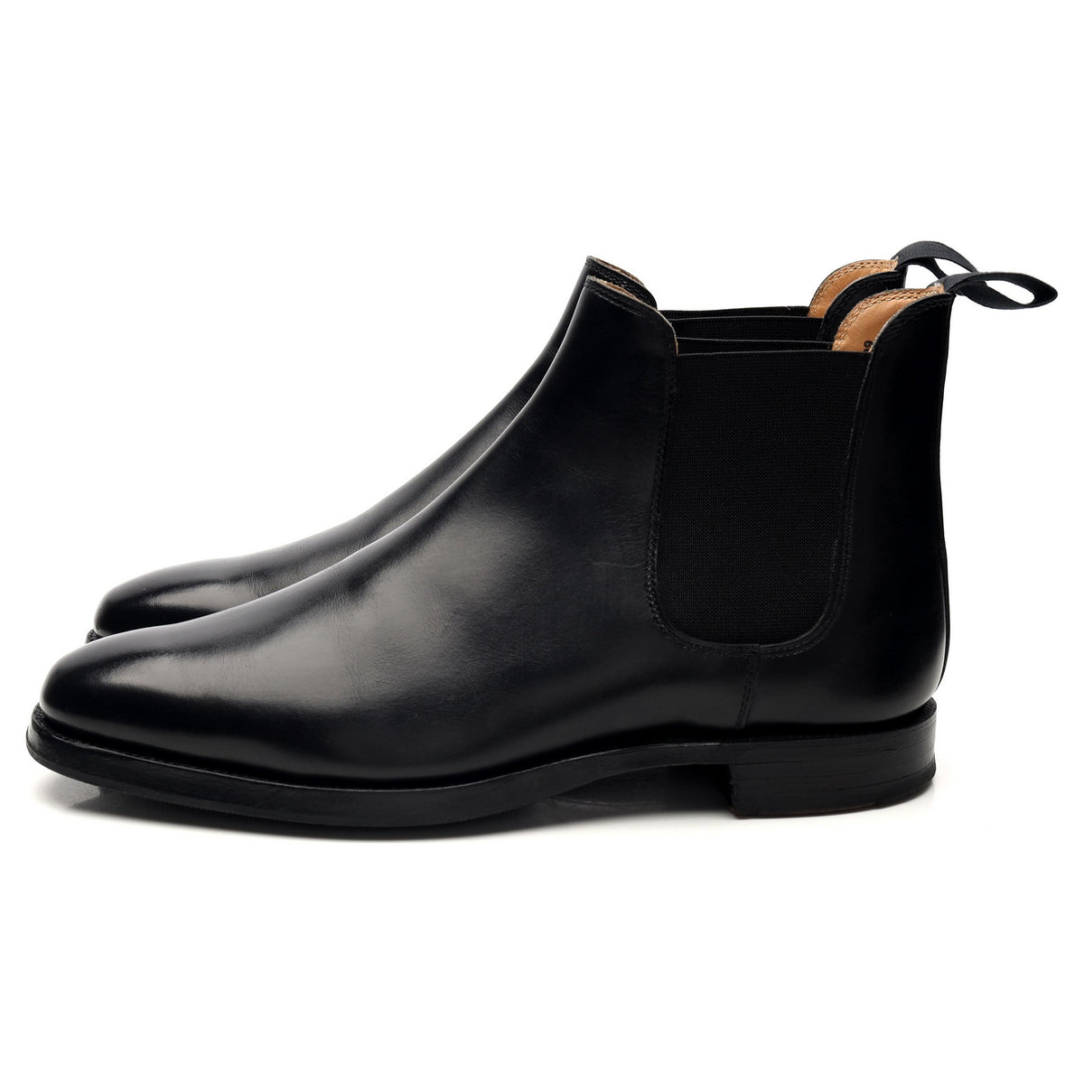 &#39;Chelsea 3&#39; Black Leather Chelsea Boots UK 6 E