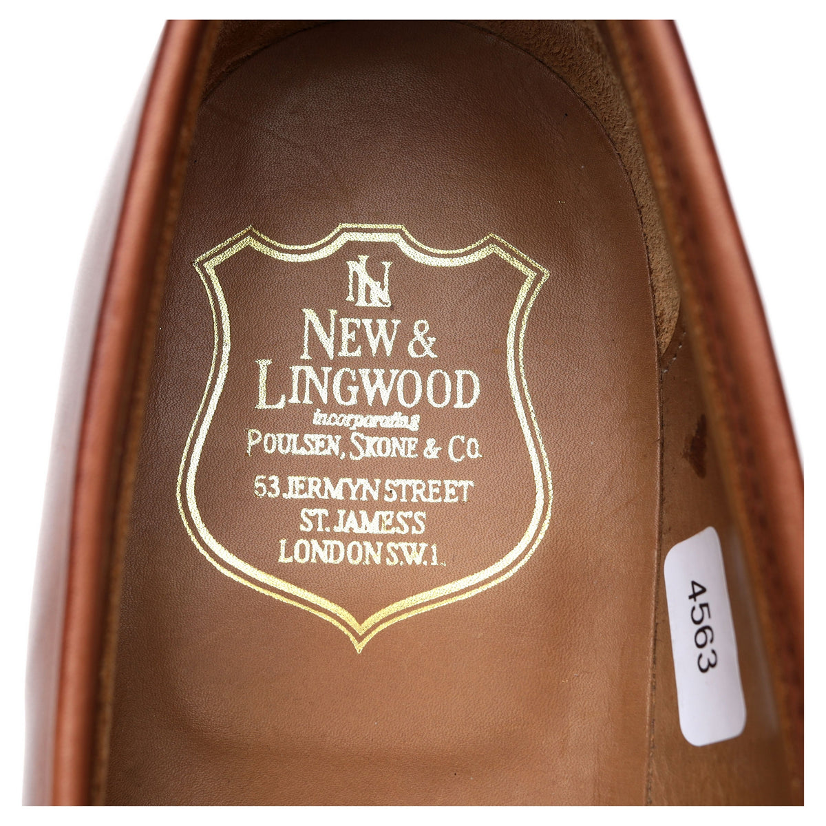 New &amp; Lingwood Tan Brown Leather Tassel Loafers UK 9.5 E
