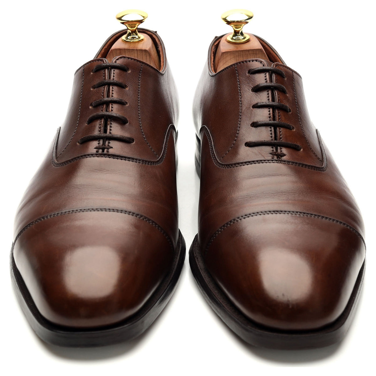 &#39;Audley&#39; Dark Brown Leather Oxford UK 8 E