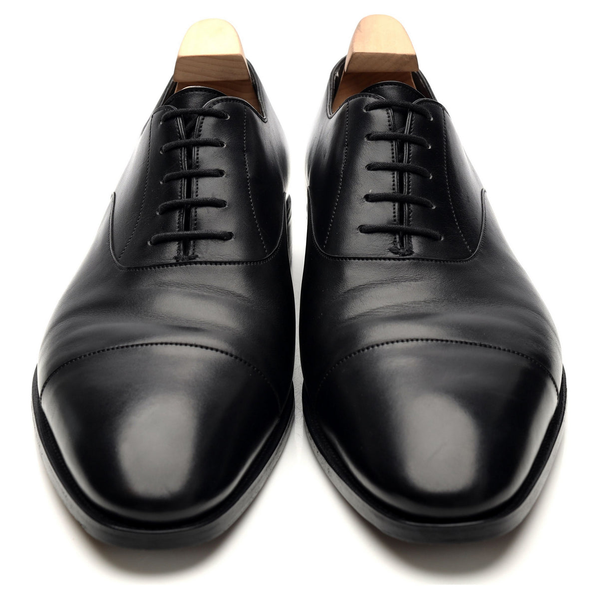 &#39;Oxford&#39; Black Leather Oxford UK 10.5 E