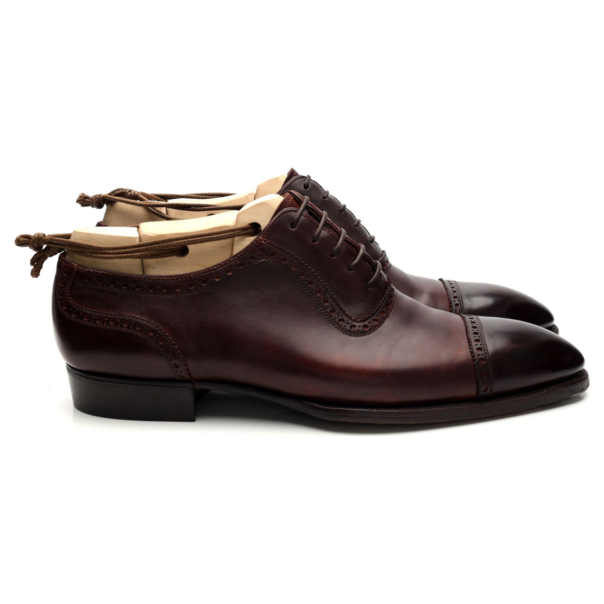 MTO Burgundy Leather Oxford UK 10 F